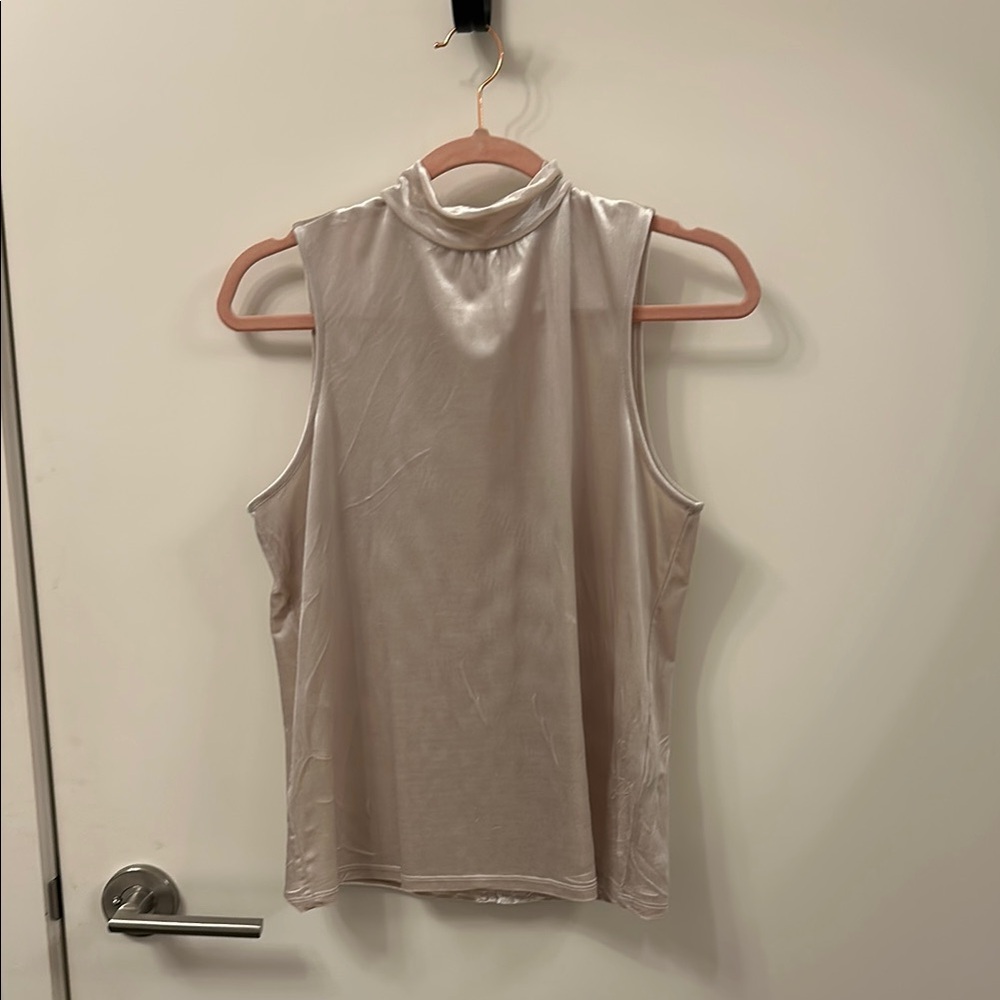 Sleeveless Cream Top